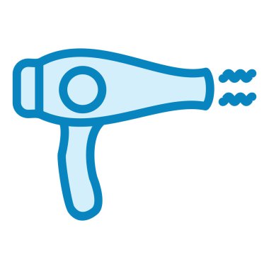 saç kurutma makinesi modern ikon vektör illüstrasyonu 