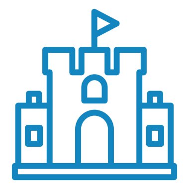 Şato. Web simgesi basit tasarım