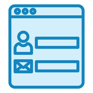 tarayıcı simgesi vektör illüstrasyonu