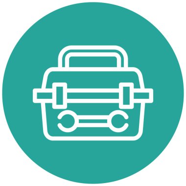 Çanta. Web simgesi basit illüstrasyon