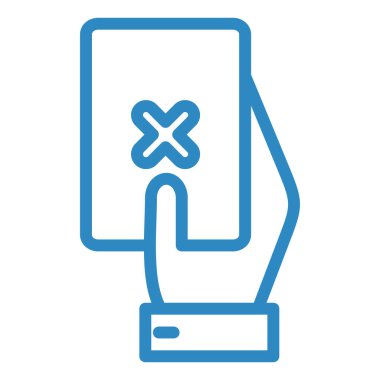 kırmızı kart vektör simgesi.