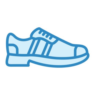 Sneakers modern simge vektör illüstrasyonu 