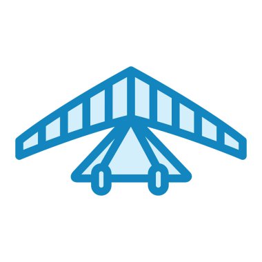 Hang Glider modern simge vektör çizimi 