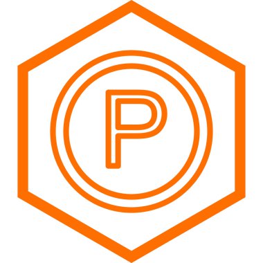 Sarı bir harfin vektör illüstrasyonu