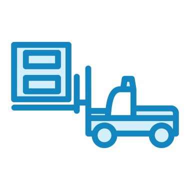 forklift. Web simgesi basit illüstrasyon 
