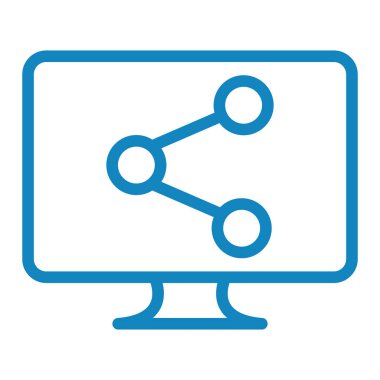 Paylaş. Web simgesi basit illüstrasyon
