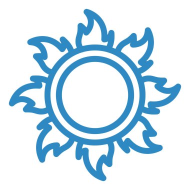 Güneş Simgesi Vektör illüstrasyonu