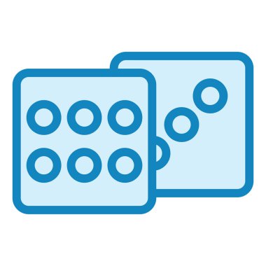 zar. Web simgesi basit illüstrasyon