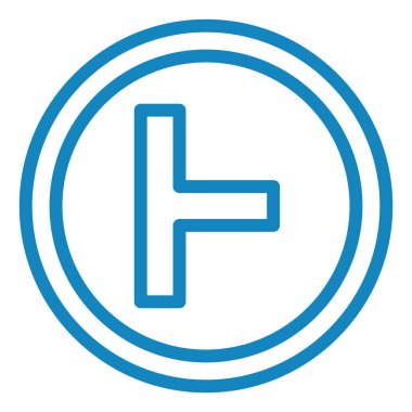 Yol işareti simgesinin vektör illüstrasyonu