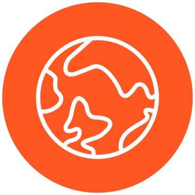 Toprak. Web simgesi basit illüstrasyon