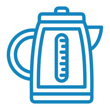 Çaydanlık. Web simgesi basit illüstrasyon