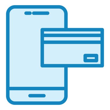 Çevrimiçi Ödeme modern simge vektör illüstrasyonu  