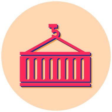 Modern vinç simgesinin vektör çizimi