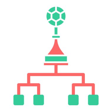 Piramit. Web simgesi basit illüstrasyon