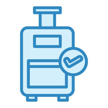 Sandık Modern simge vektör illüstrasyonunu kontrol et 