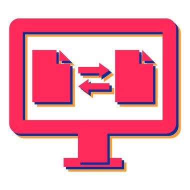 bilgisayar vektör simgesi modern illüstrasyon