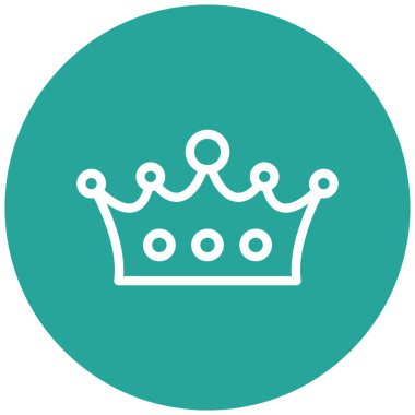 Taç simgesi, vektör illüstrasyonu