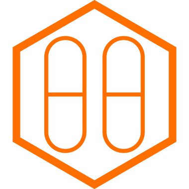 Kapsül. Web simgesi basit illüstrasyon