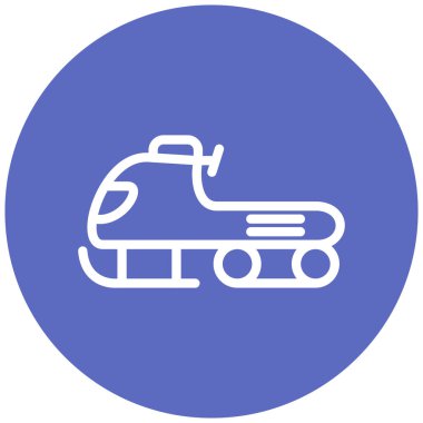 Kar arabası. Web simgesi basit illüstrasyon