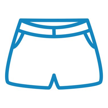 Şort. Web simgesi basit illüstrasyon