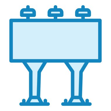 Reklam panosu. Web simgesi basit illüstrasyon 