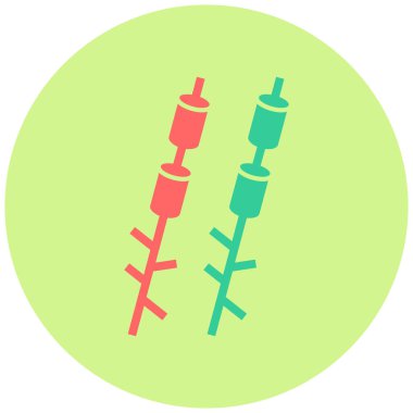 Marshmallows simgesinin vektör illüstrasyonu