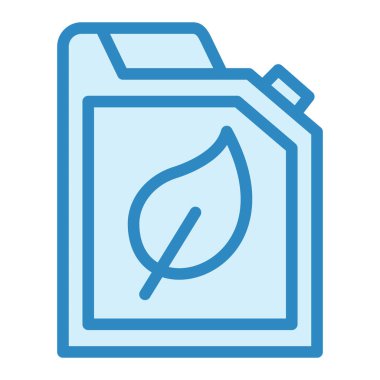 Eko yakıtı. Web simgesi basit illüstrasyon