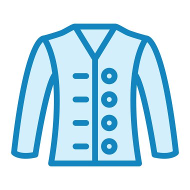 Ceket. Web simgesi basit illüstrasyon 