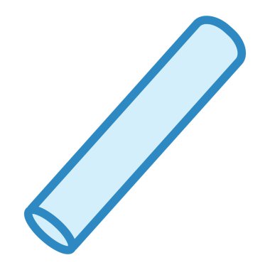 Beyaz arkaplanda tebeşir simgesi. vektör illüstrasyonu