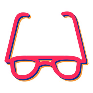 gözlük ikonu vektör illüstrasyonu