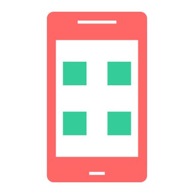 Cep telefonu. Basit resimleme