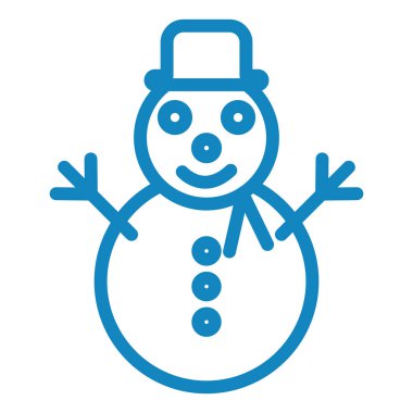 Kardan adam. Web simgesi basit illüstrasyon