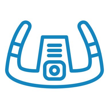 Direksiyon simgesi, vektör illüstrasyonu basit tasarım