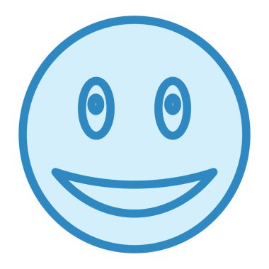 Gülümseyen modern simge vektör illüstrasyonu