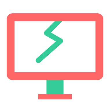 Ekran. Web simgesi basit illüstrasyon