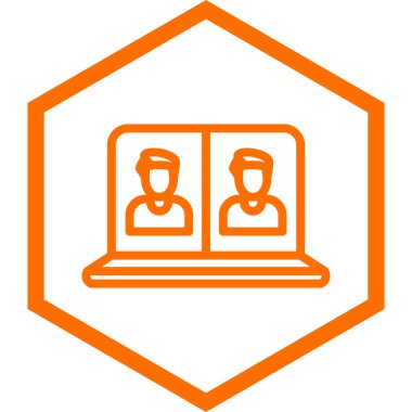 Tıbbi maskeli bir kadın ve erkeğin vektör çizimi