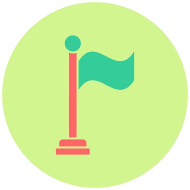 bayrak ikonu vektör illüstrasyonu 