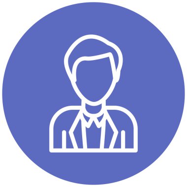 avatar modern simge vektör çizimi