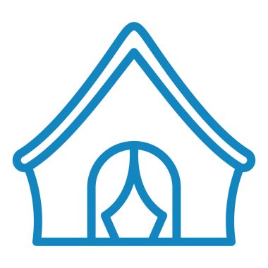 Ev. Web simgesi basit illüstrasyon