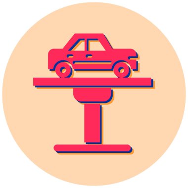 - Araba. Web simgesi basit illüstrasyon