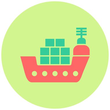 kargo gemisi. Web simgesi