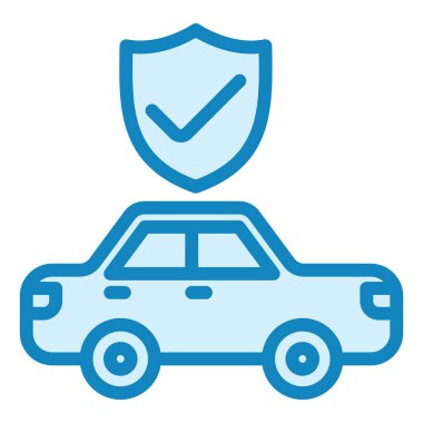 Araba konumu rozeti, harita simgesi simgesi. vektör illüstrasyonu