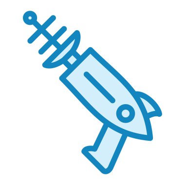 Uzay Silahı modern ikon vektör illüstrasyonu 