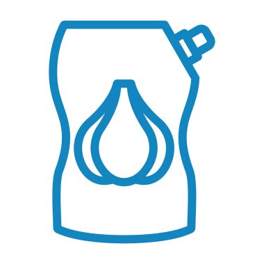 Su damlası ikon vektörü. İnce çizgi işareti. izole edilmiş sınır sembolü çizimi