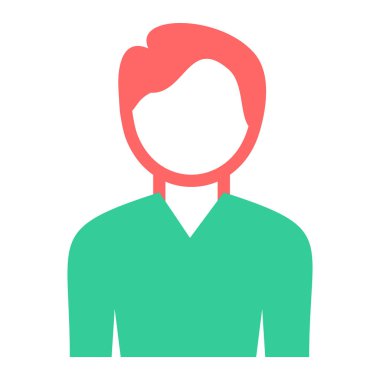 Adamım. Web simgesi basit illüstrasyon