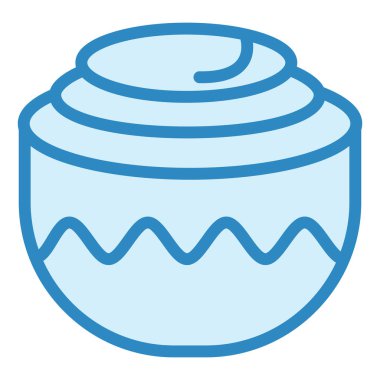 Kek. Web simgesi basit illüstrasyon