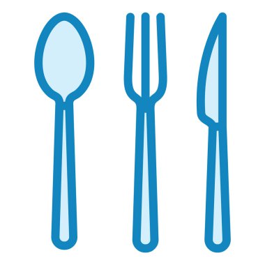 Çatal bıçak ikonu vektör çizimi tasarımı