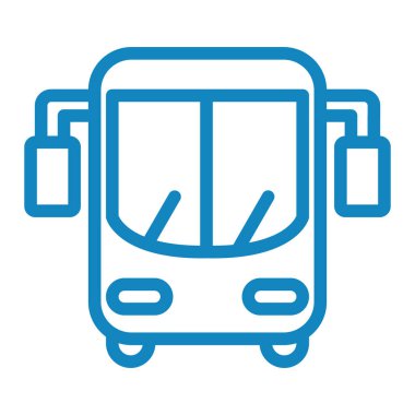 Otobüs. Web simgesi basit illüstrasyon