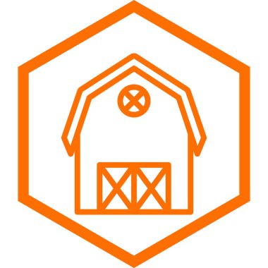 ahır simge vektör çizim