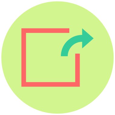 Simge, vektör illüstrasyonunu aktar